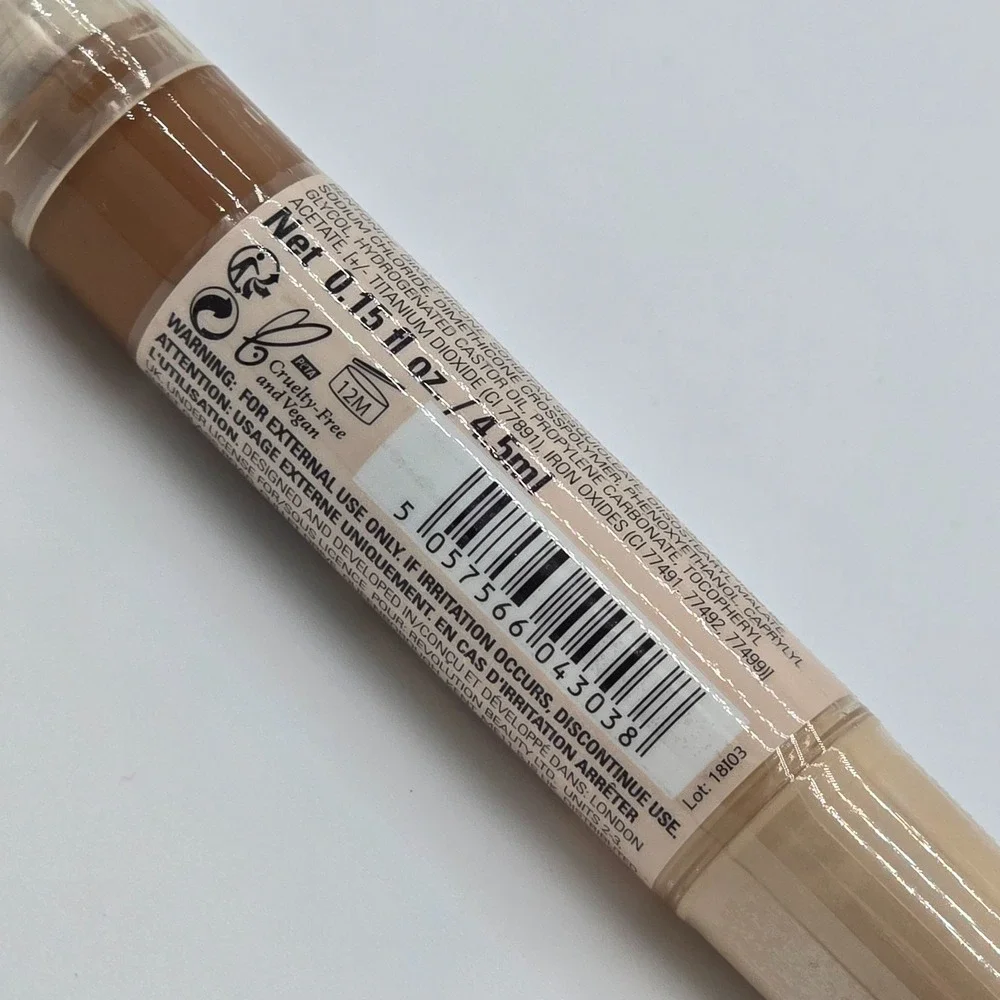 Makeup Revolution Fast Base Concealer C13 Lightweight Full Coverage 0.15 oz